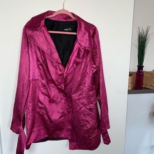 Metallic Pink Trench